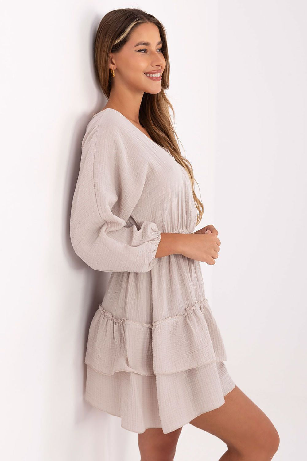 Abito mini in mussola stile boho - 215190