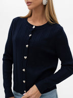 Blu navy / S/M Alissa - Cardigan Elegante da Donna