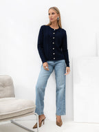 Alissa - Cardigan Elegante da Donna in Viscosa con Bottoni