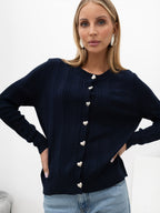Alissa - Cardigan Elegante da Donna in Viscosa con Bottoni