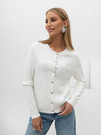Alissa - Cardigan Elegante da Donna in Viscosa con Bottoni
