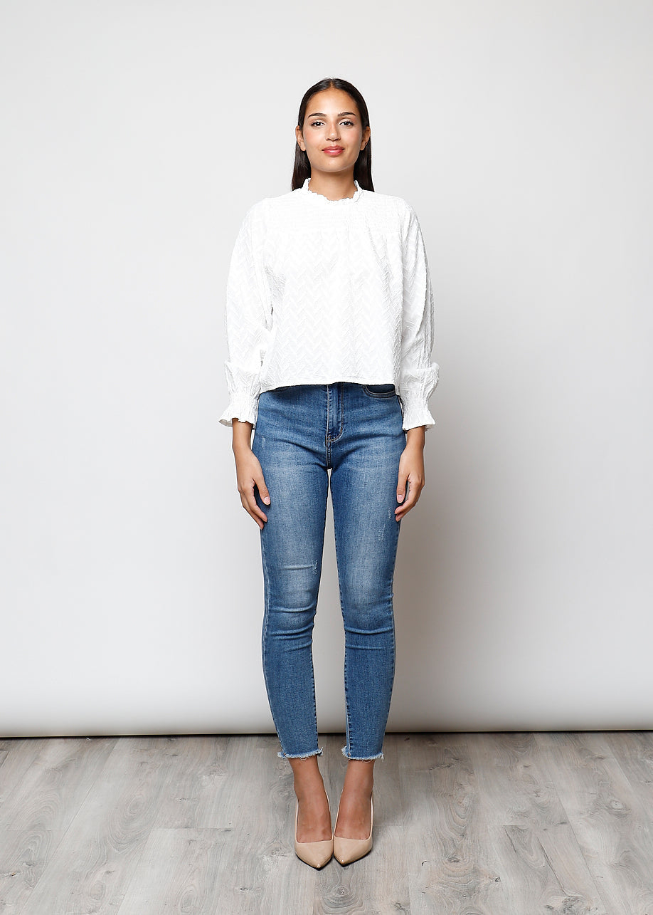 Bianco / Taglia unica Blusa in 100% cotone - 0030982