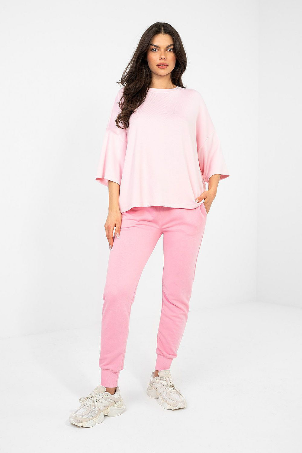 Blusa basic in viscosa dal taglio morbido - 224645