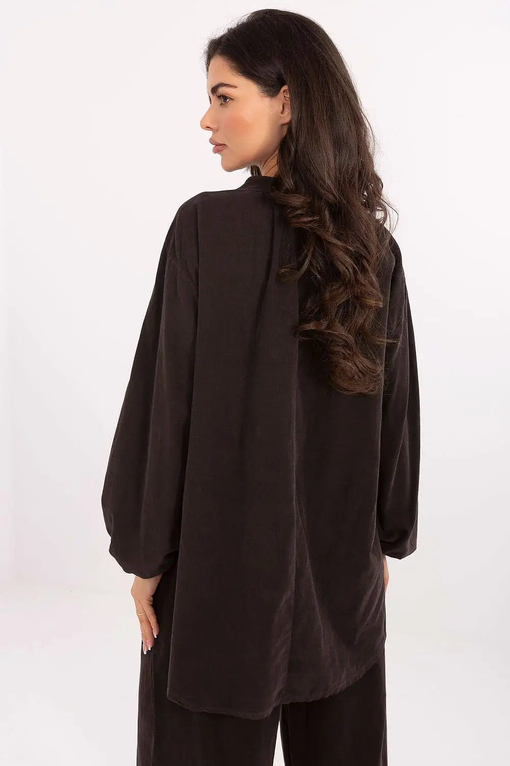 Blusa con bottoni in velluto - VENEZIA - 220272