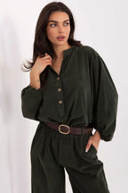 Blusa con bottoni in - VENEZIA - 220272