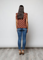 Blusa stampata in viscosa - C5311