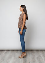Blusa stampata in viscosa - C5311
