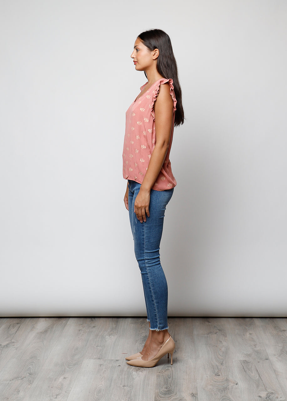Blusa stampata in viscosa - C5311