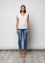 Blusa stampata in viscosa - C5311