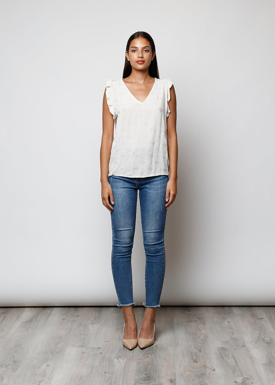 Blusa stampata in viscosa - C5311
