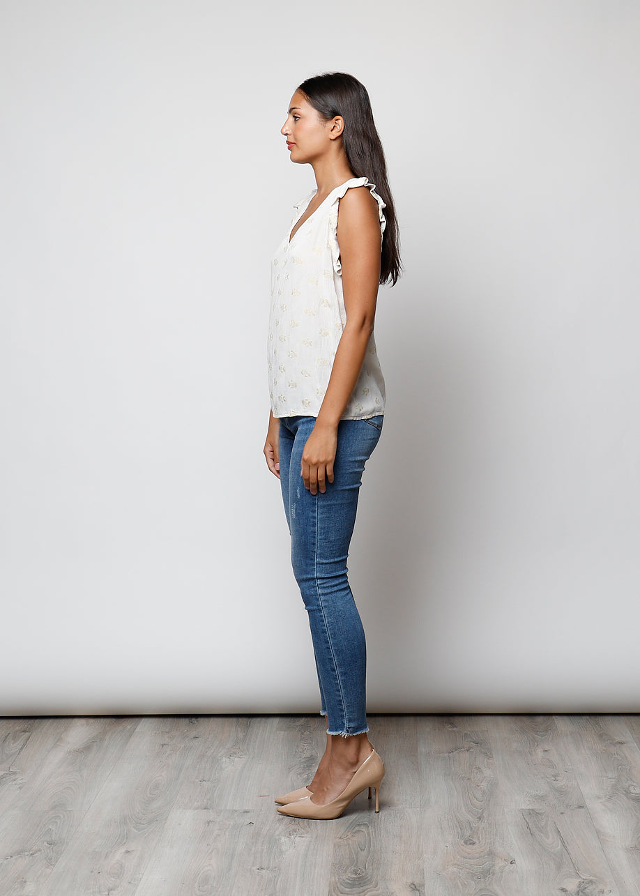 Blusa stampata in viscosa - C5311