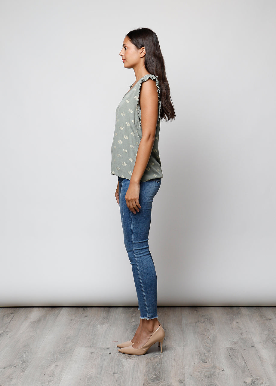 Blusa stampata in viscosa - C5311