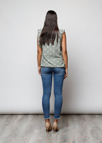 Blusa stampata in viscosa - C5311