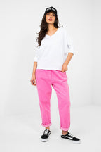 Blusa in cotone elasticizzato - ROBERTA - 224755