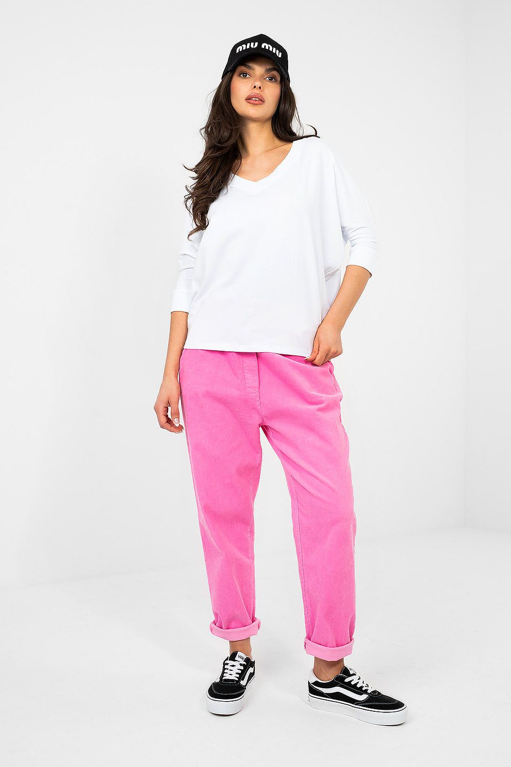 Blusa in cotone elasticizzato - ROBERTA - 224755