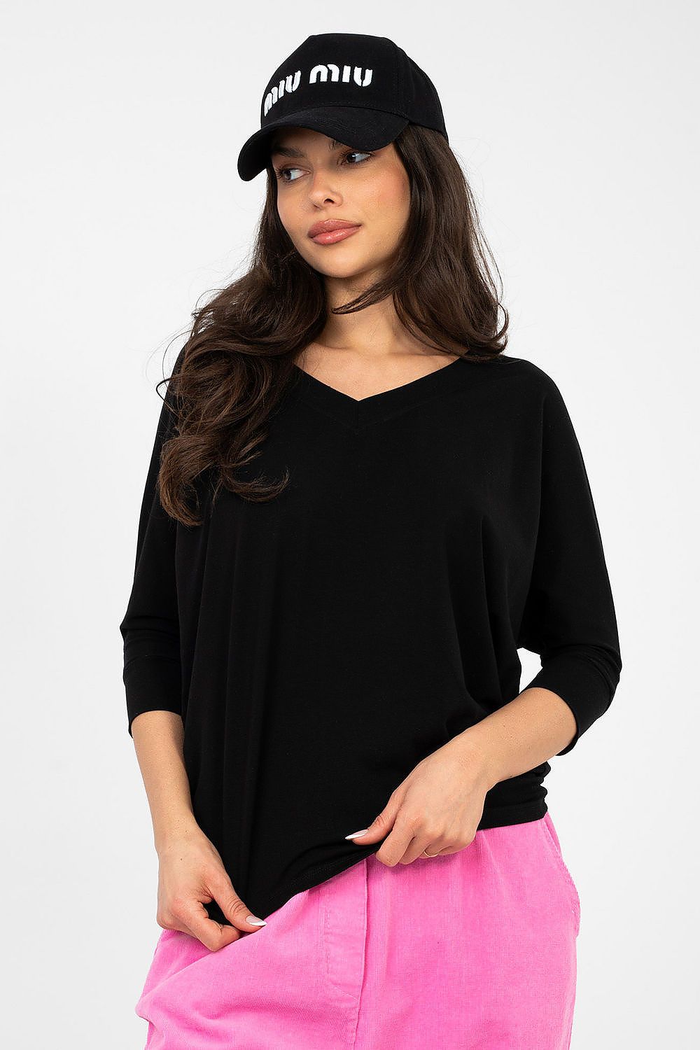 Blusa in cotone elasticizzato - ROBERTA - 224755
