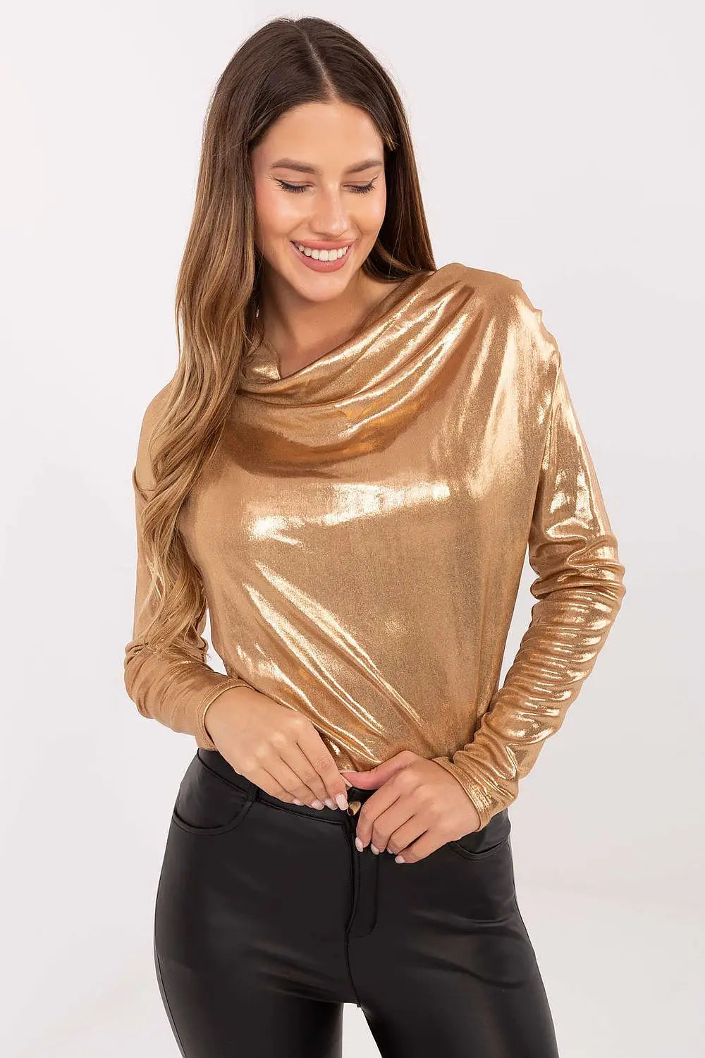 Blusa da donna con finitura lucida - 202688