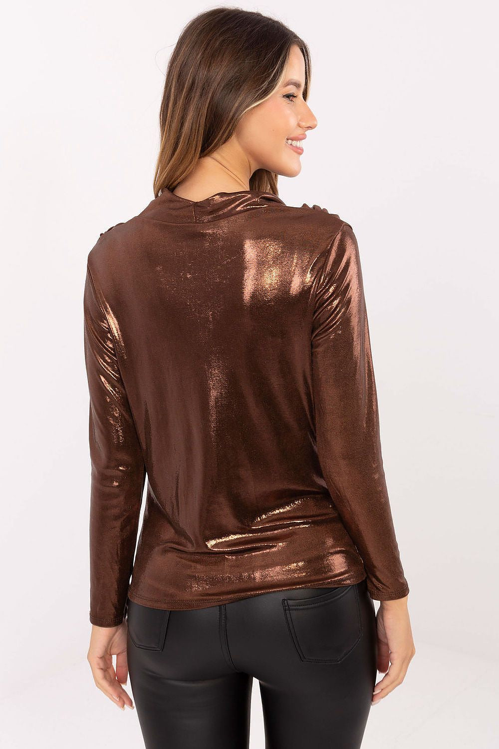 Blusa da donna con finitura lucida - 202688