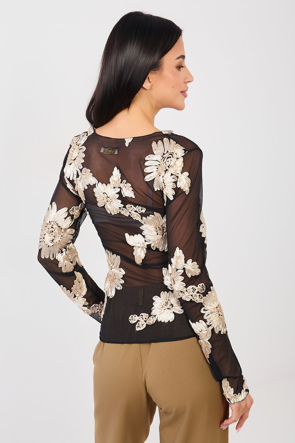 Blusa da donna in voile floreale - 223380