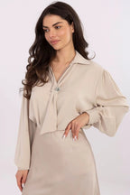 Blusa elegante con laccio regolabile - 221399