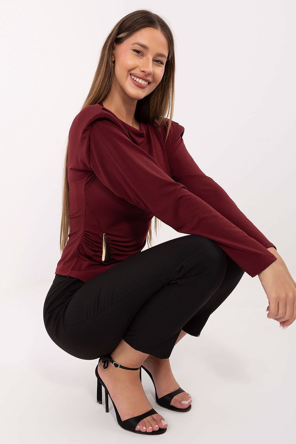Blusa elegante in viscosa elasticizzata - 221340