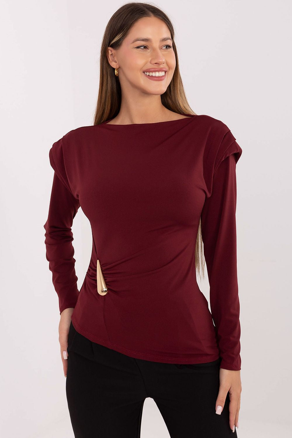 Blusa elegante in viscosa elasticizzata - 221340