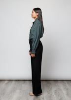 Blusa con bottoni in viscosa  - 0025598