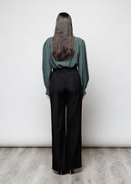 Blusa con bottoni in viscosa  - 0025598