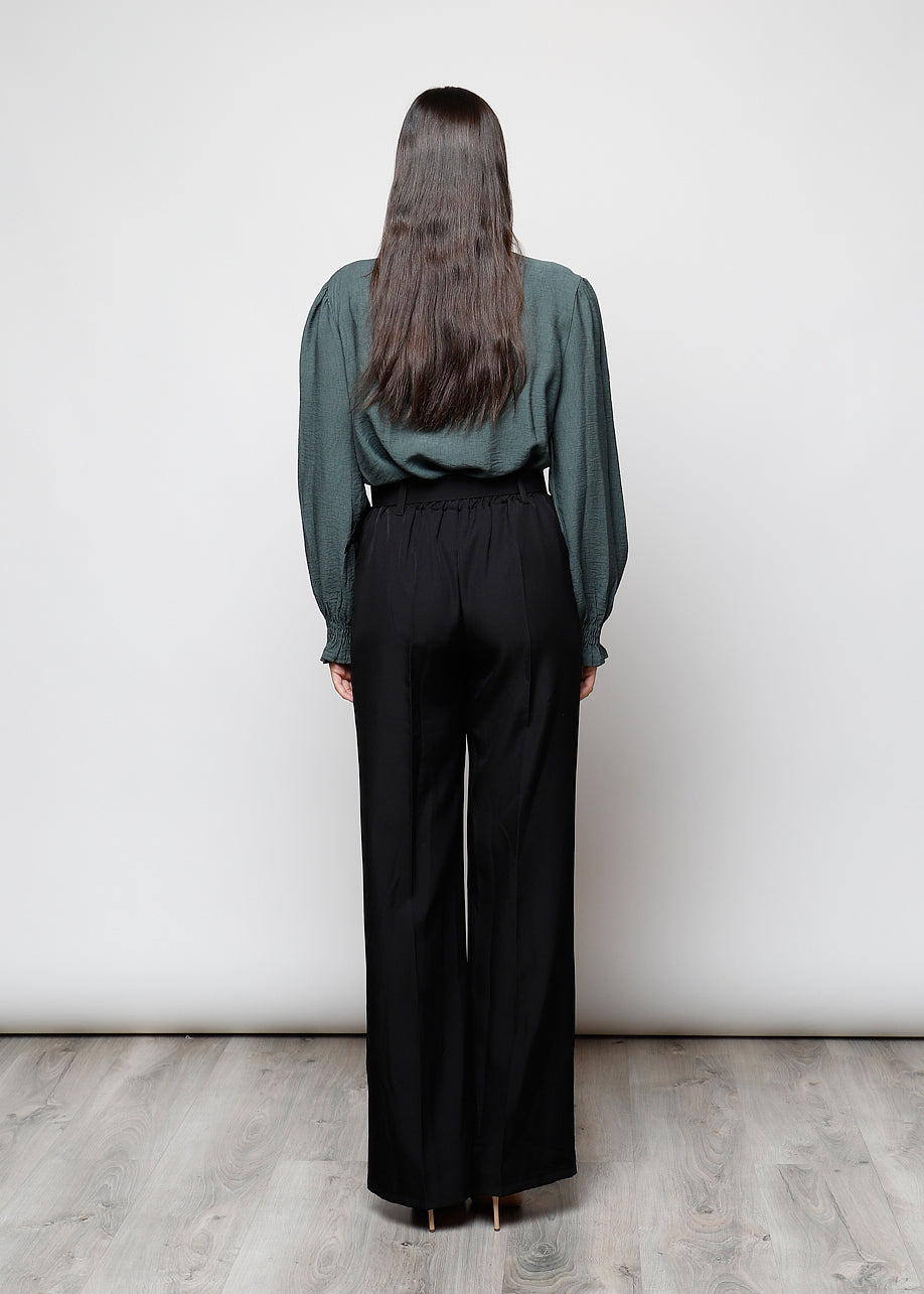 Blusa con bottoni in viscosa  - 0025598