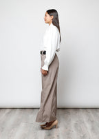 Blusa con bottoni in viscosa  - 0025598