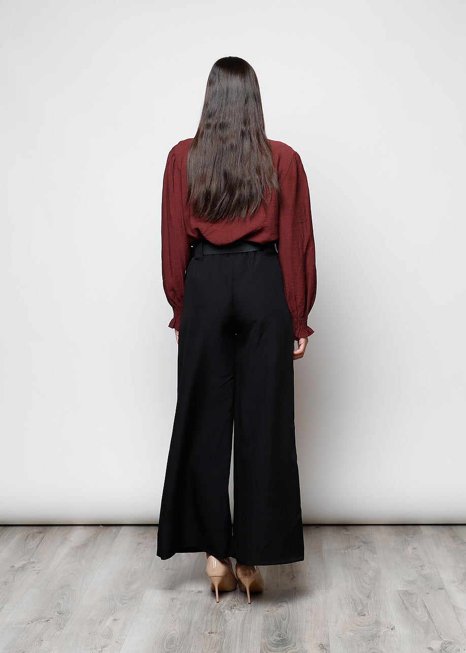 Blusa con bottoni in viscosa  - 0025598
