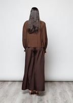 Blusa con bottoni in viscosa  - 0025598