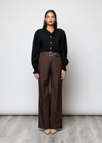 Blusa con bottoni in viscosa  - 0025598