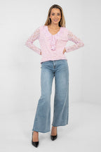 Blusa in pizzo viscosa - 223838
