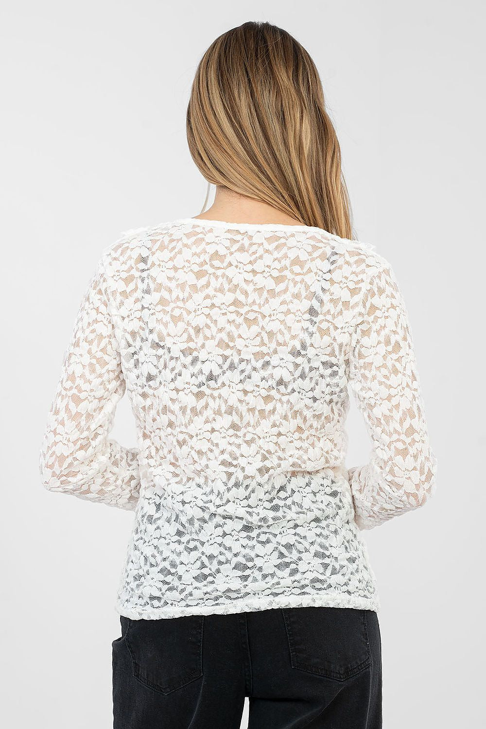 Blusa in pizzo viscosa - 223838