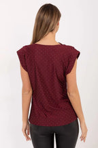 Blusa smanicata con paillettes - 221994