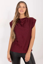 Blusa smanicata con paillettes - 221994