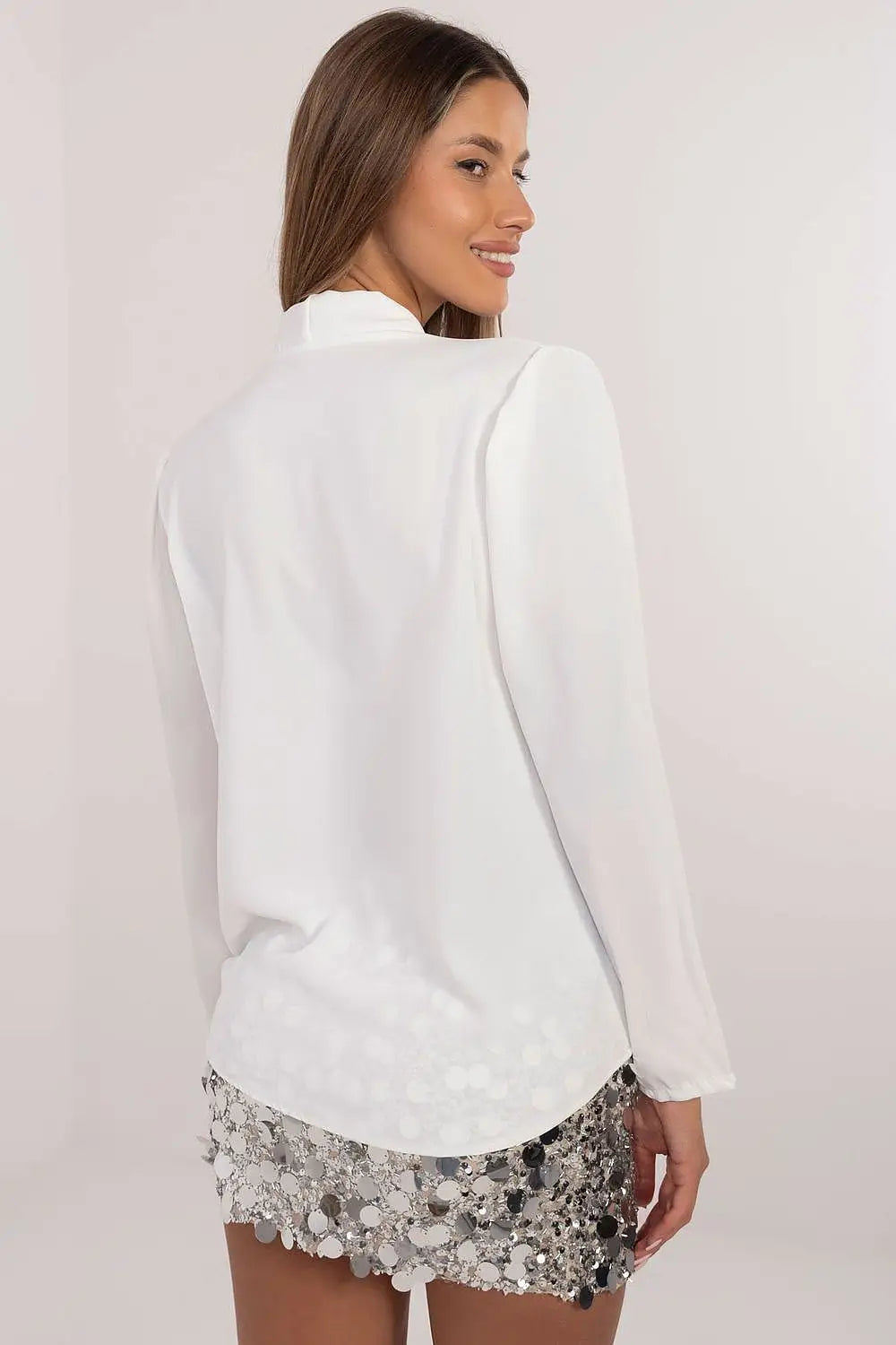 Blusa sofisticata con a V - 203717
