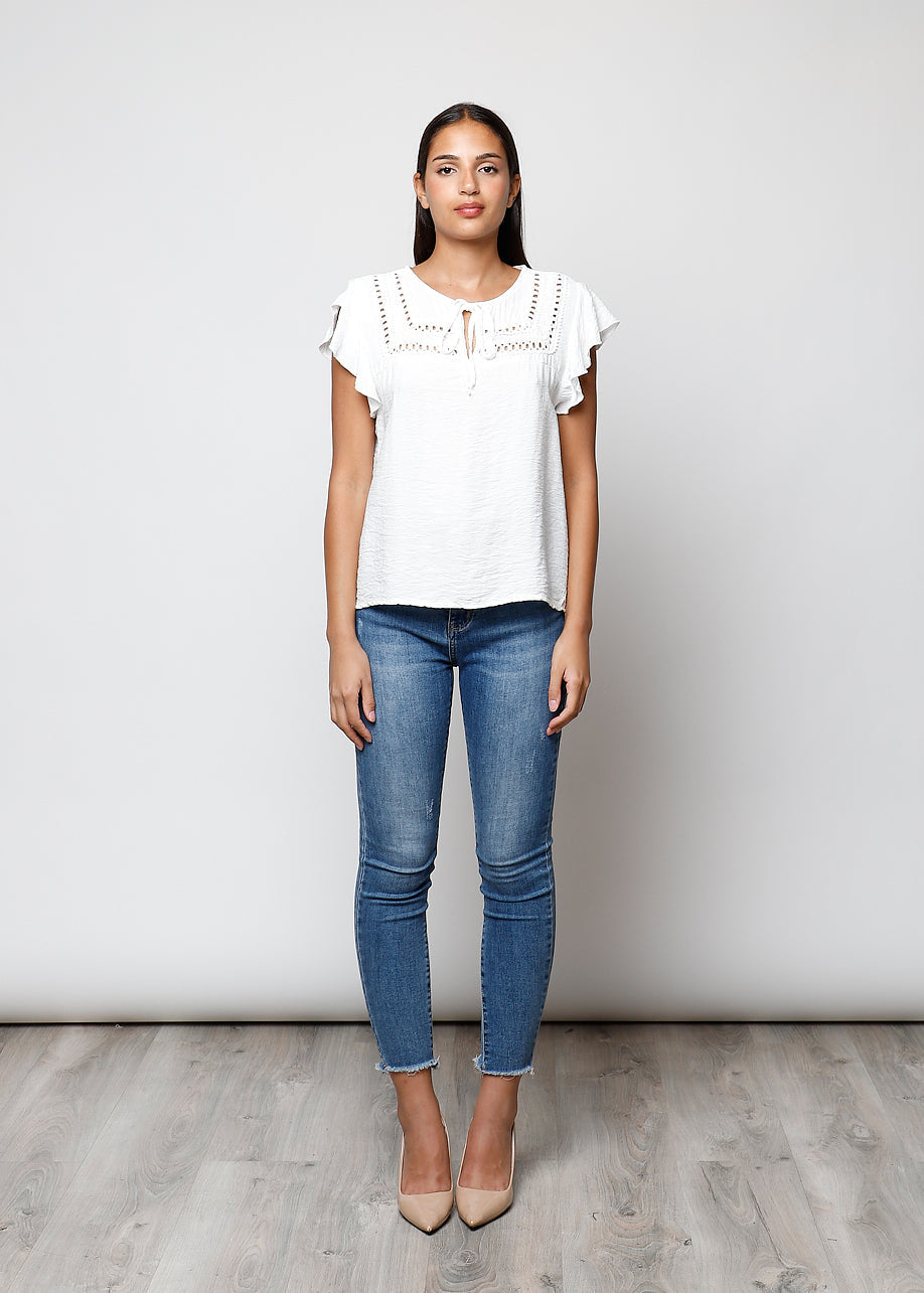 Bianco / Taglia unica Blusa in viscosa - 0025600