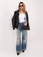 Blusa Fitted con Scollo Off-the-Shoulder in Cotone (Oriana)