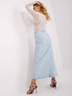 Body in Pizzo con Maniche Lunghe e Scollo Rotondo (Harper)