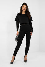 Nero / Universale Body in pizzo con t-shirt - KYLIE - 224071
