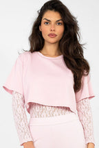 Body in pizzo con t-shirt - KYLIE - 224071