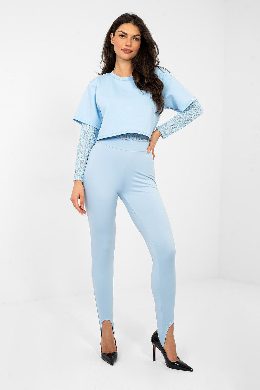 Body in pizzo con t-shirt - KYLIE - 224071