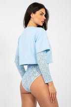 Body in pizzo con t-shirt - KYLIE - 224071