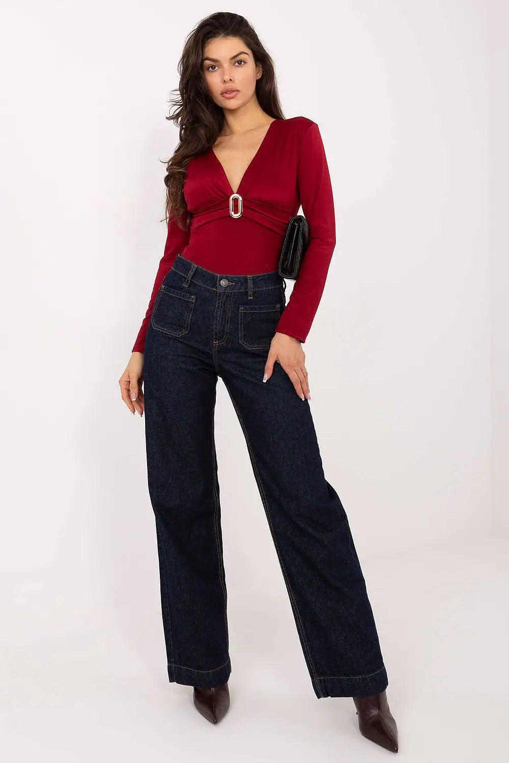 Body scollo a V in viscosa - 220559