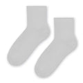Grigio / 35-37 Calze corte donna con risvolto senza