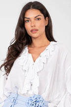 Camicetta boho in cotone - 223318