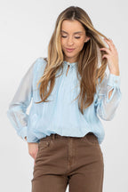 Camicetta elegante in tencel con elastico vita - ASIA