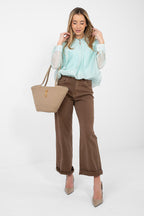 Camicetta elegante in tencel con elastico vita - ASIA